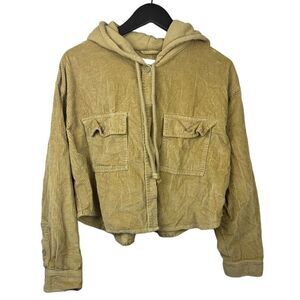 American Eagle hooded shacket size M